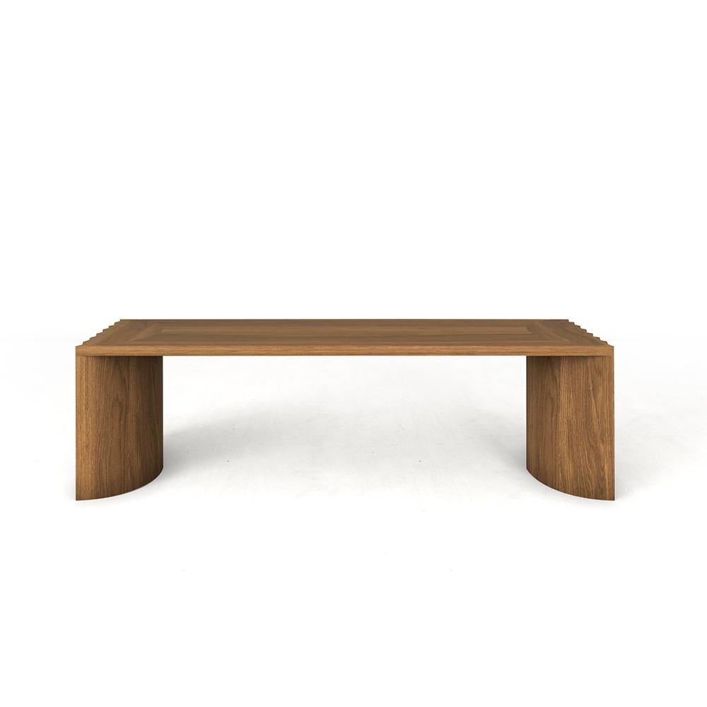 Modern Unique Oak Bench by Collector For Sale