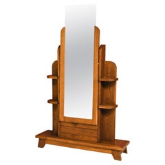 Miroir unique en chêne de l'Atelier Rene Gabriel