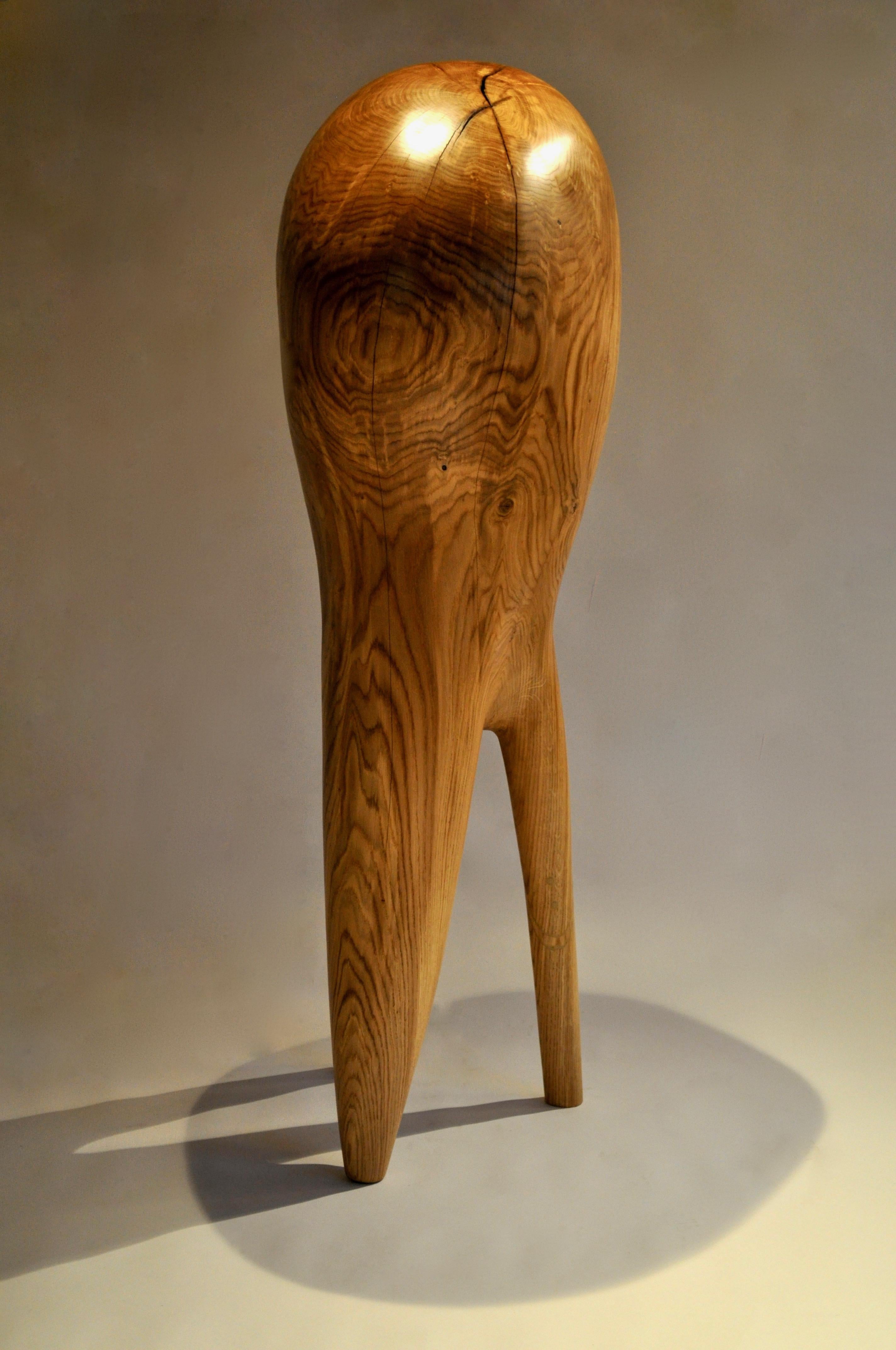 Unique Oak Sculpture Signed by Jörg Pietschmann 2