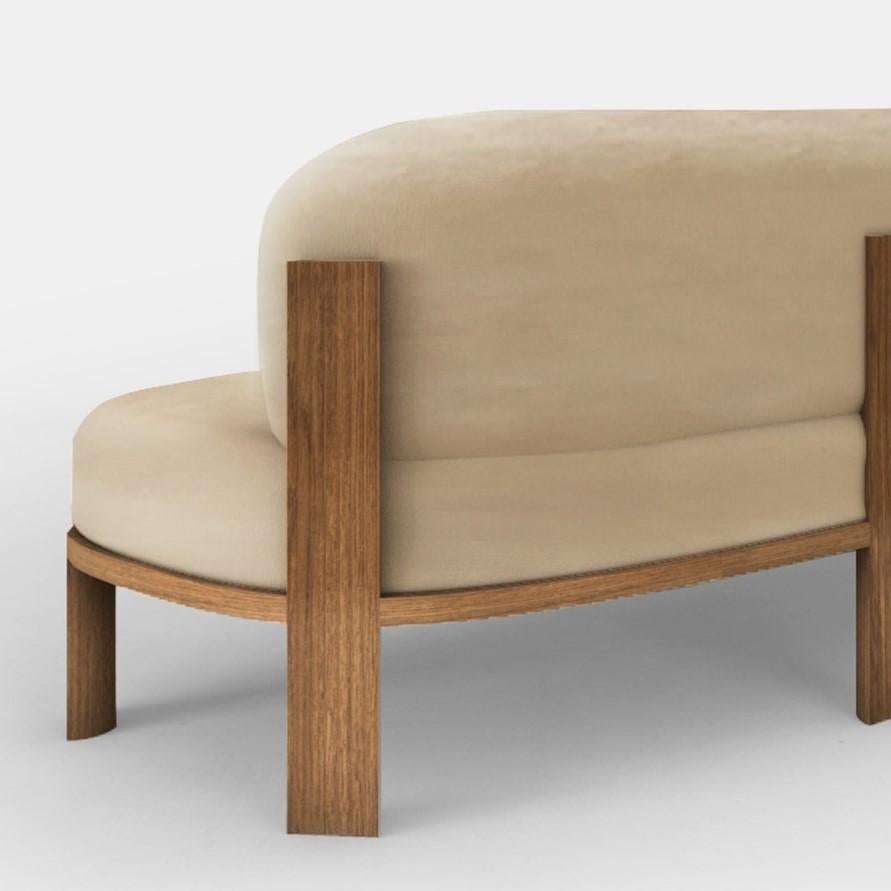 Portuguese Unique Oak Sofa by Collector
