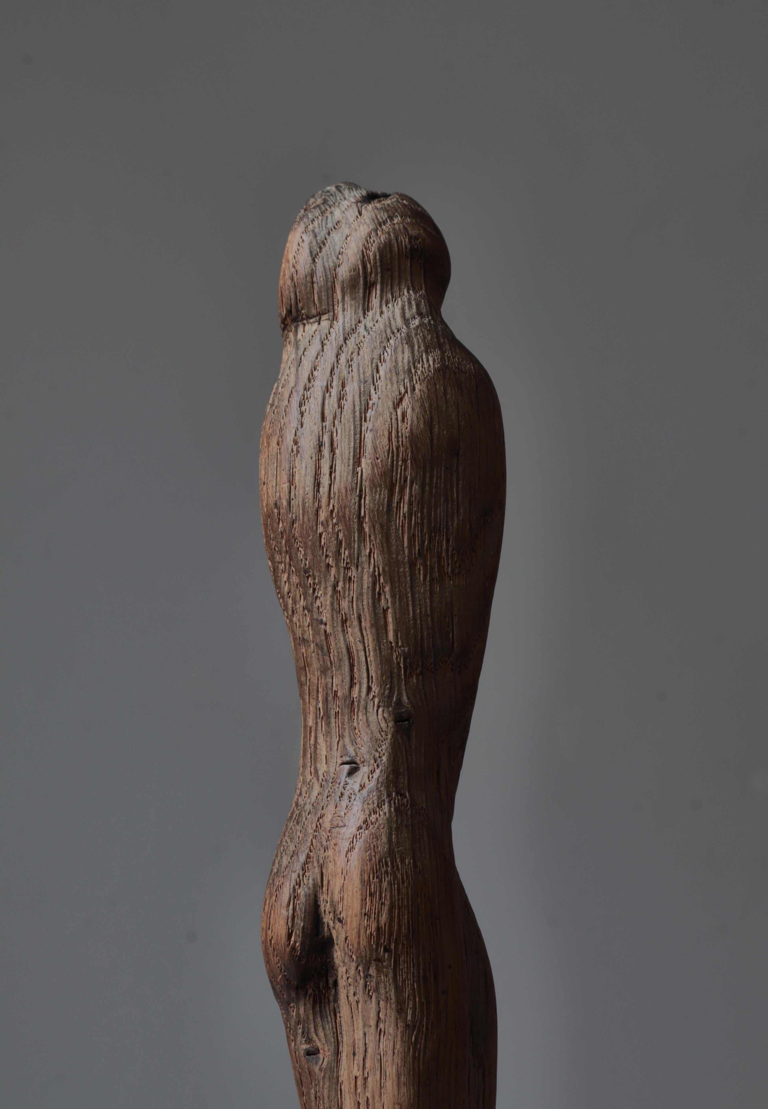 Einzigartige Skulptur aus Eichenholz, handgefertigt vom Künstler Otto Pedersen, Dänemark, 1960er Jahre im Angebot 3