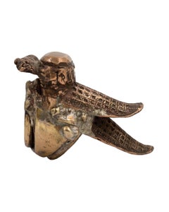 Unique Object Ring in Bronze, Brass & Silver by RAW FLOW Marianna Klimaszka