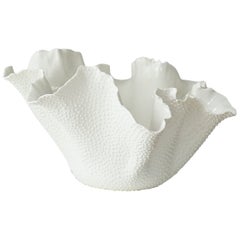 Scultura unica in porcellana Ocean Flower 003 di Minas Ceramics