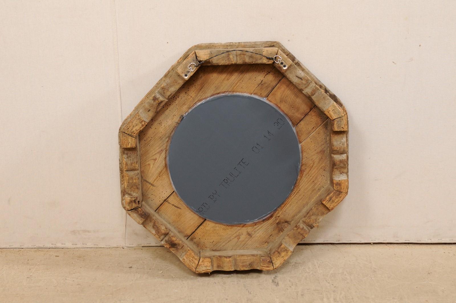 Unique Octagonal-Shaped Mirror with Great Side Profile and Projection from Wall 3