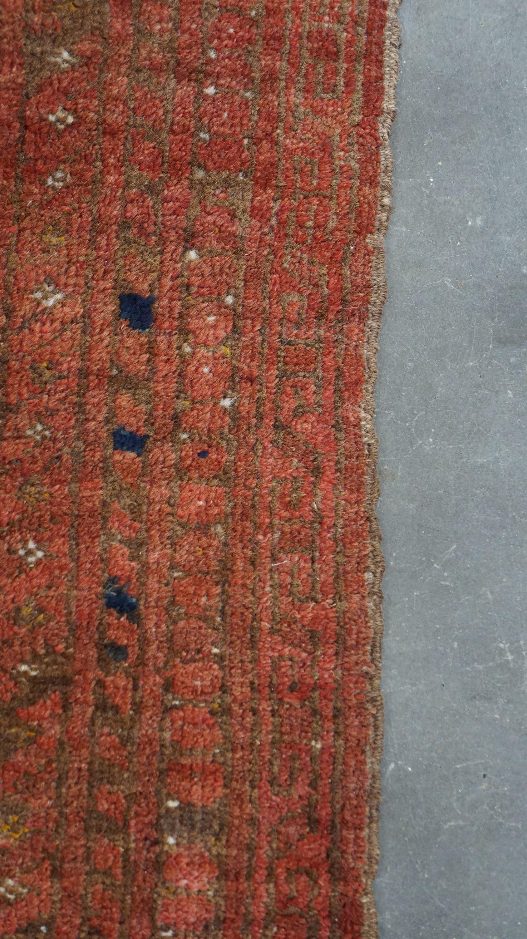 Unique old oriental carpet with mainly red tones 119x73cm For Sale 1