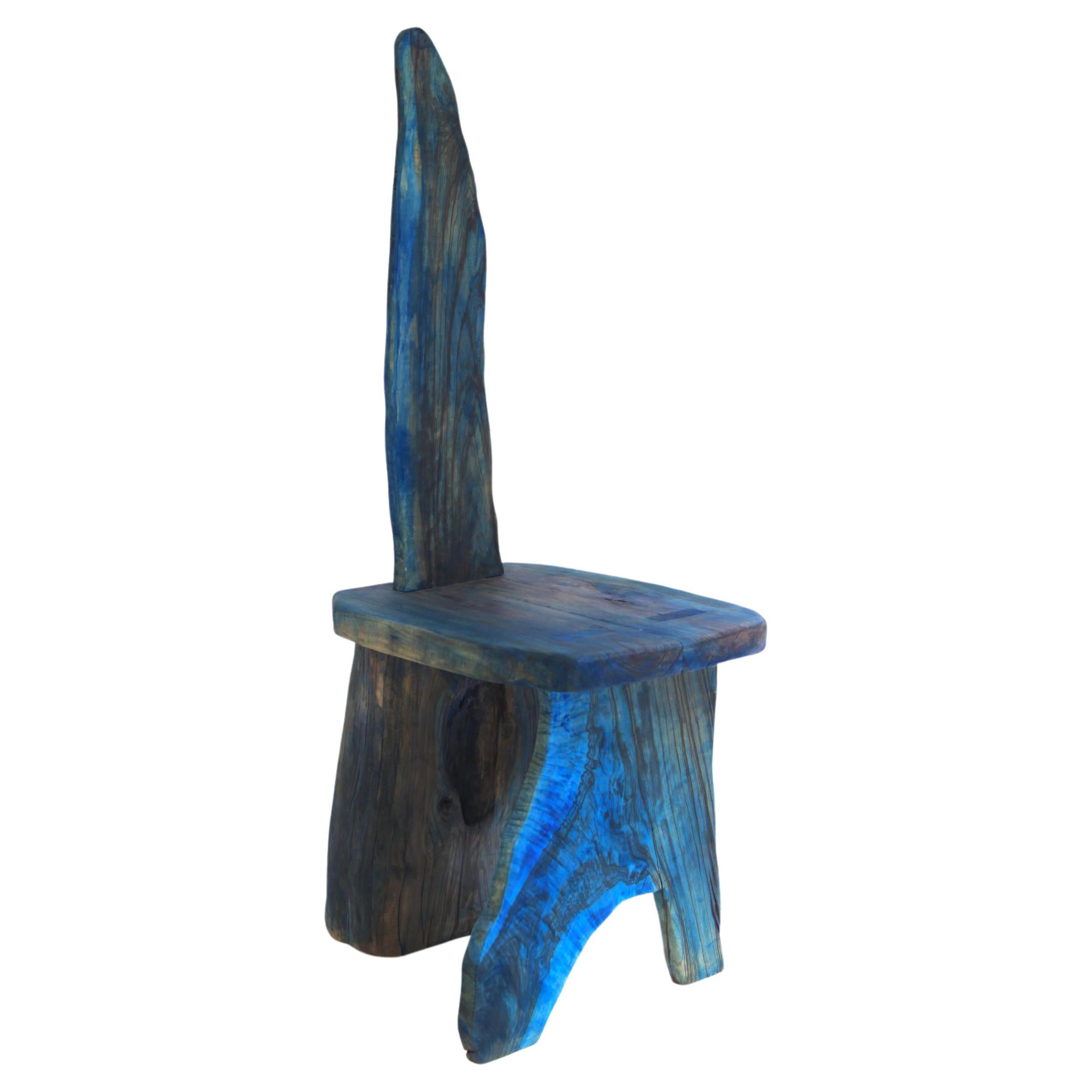 Einzigartiger Stuhl aus Olivenholz von Behaghelfoiny
