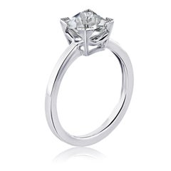 GIA Certified H Vs2 1.79 French Cut Shape Diamond Engagement Ring