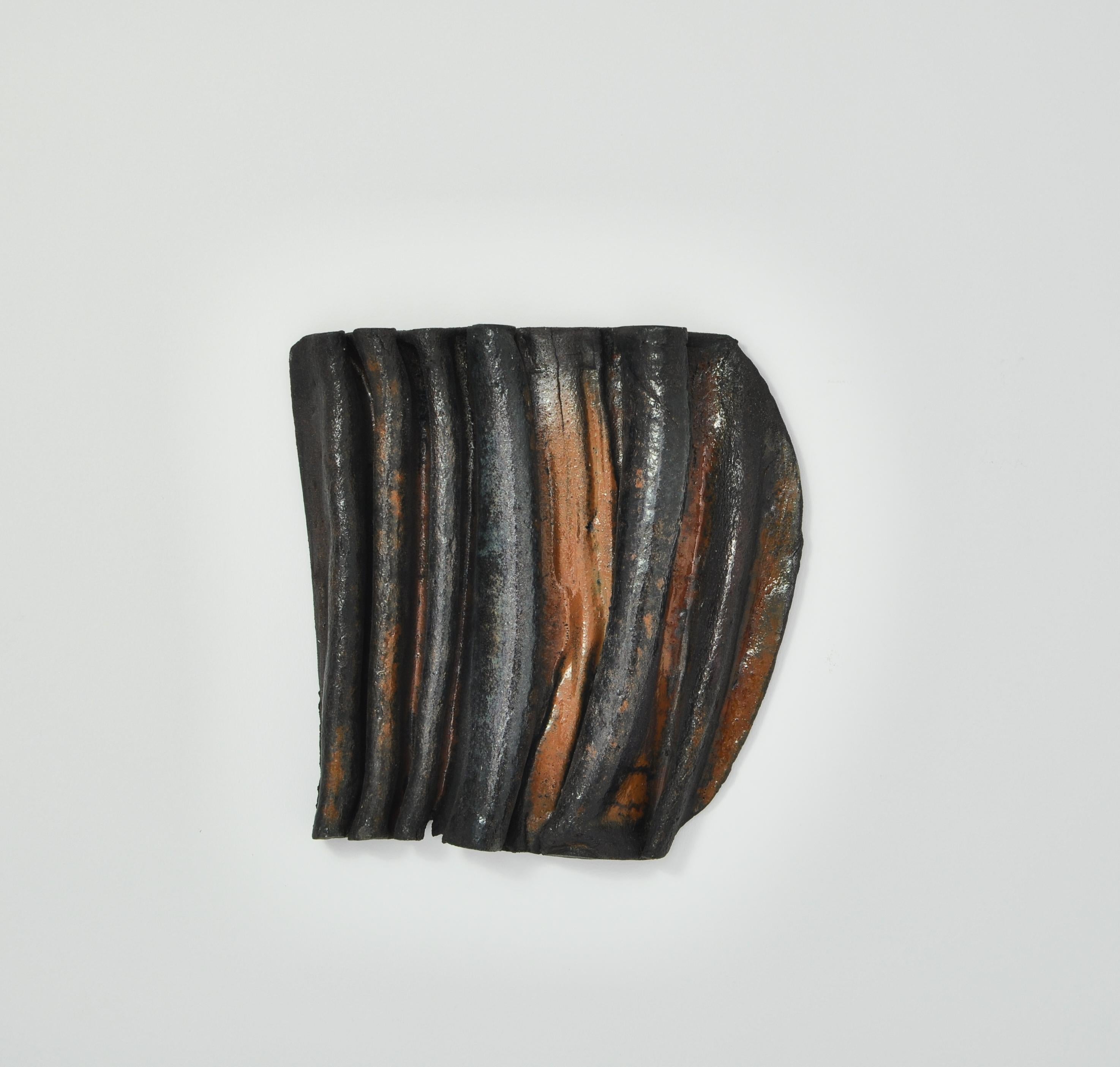 Danish Unique Organic Modern Large Stoneware Wall sculpture by Ole Bjørn Krüger, 1960s For Sale