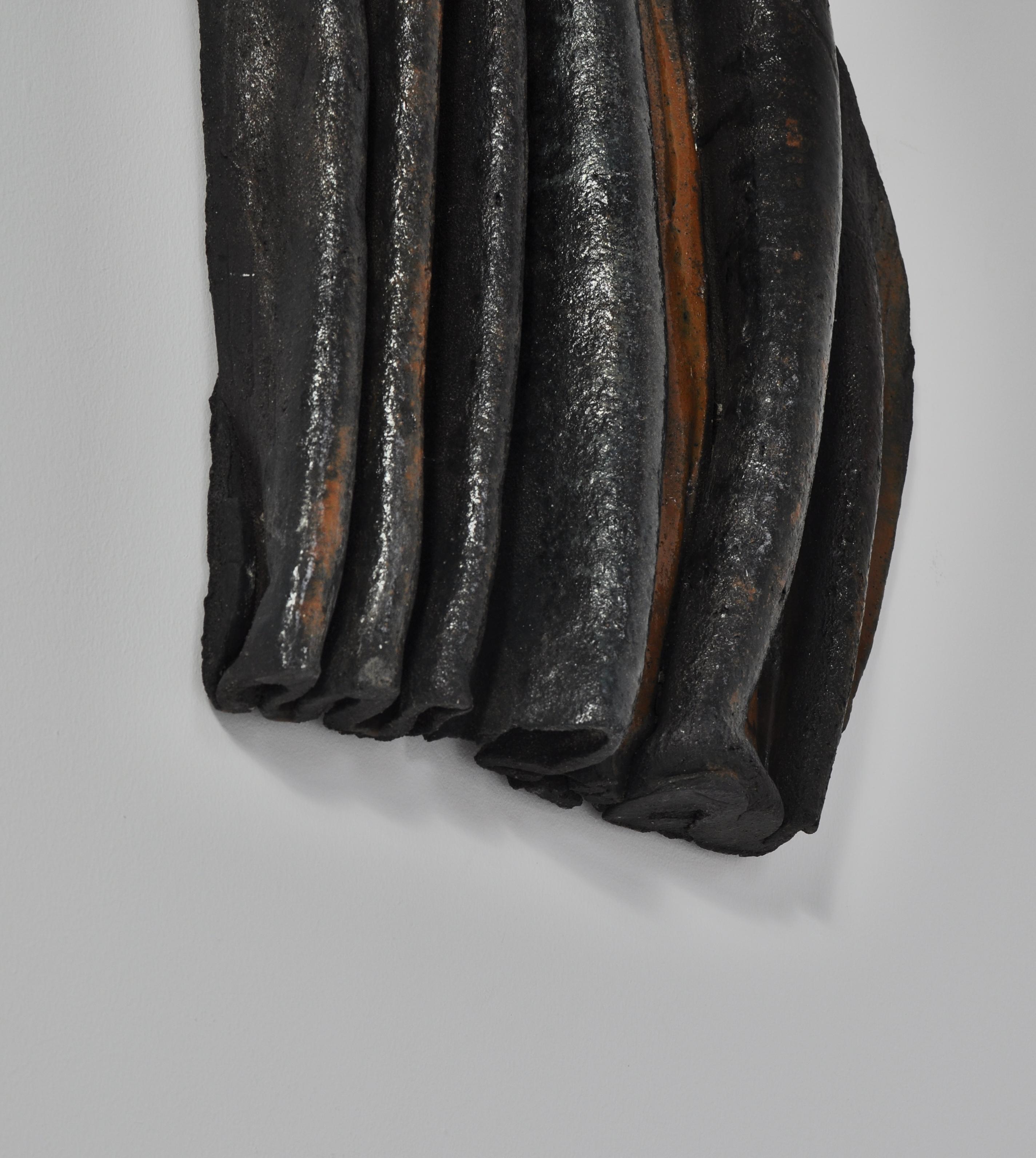 Unique Organic Modern Large Stoneware Wall sculpture by Ole Bjørn Krüger, 1960s For Sale 2