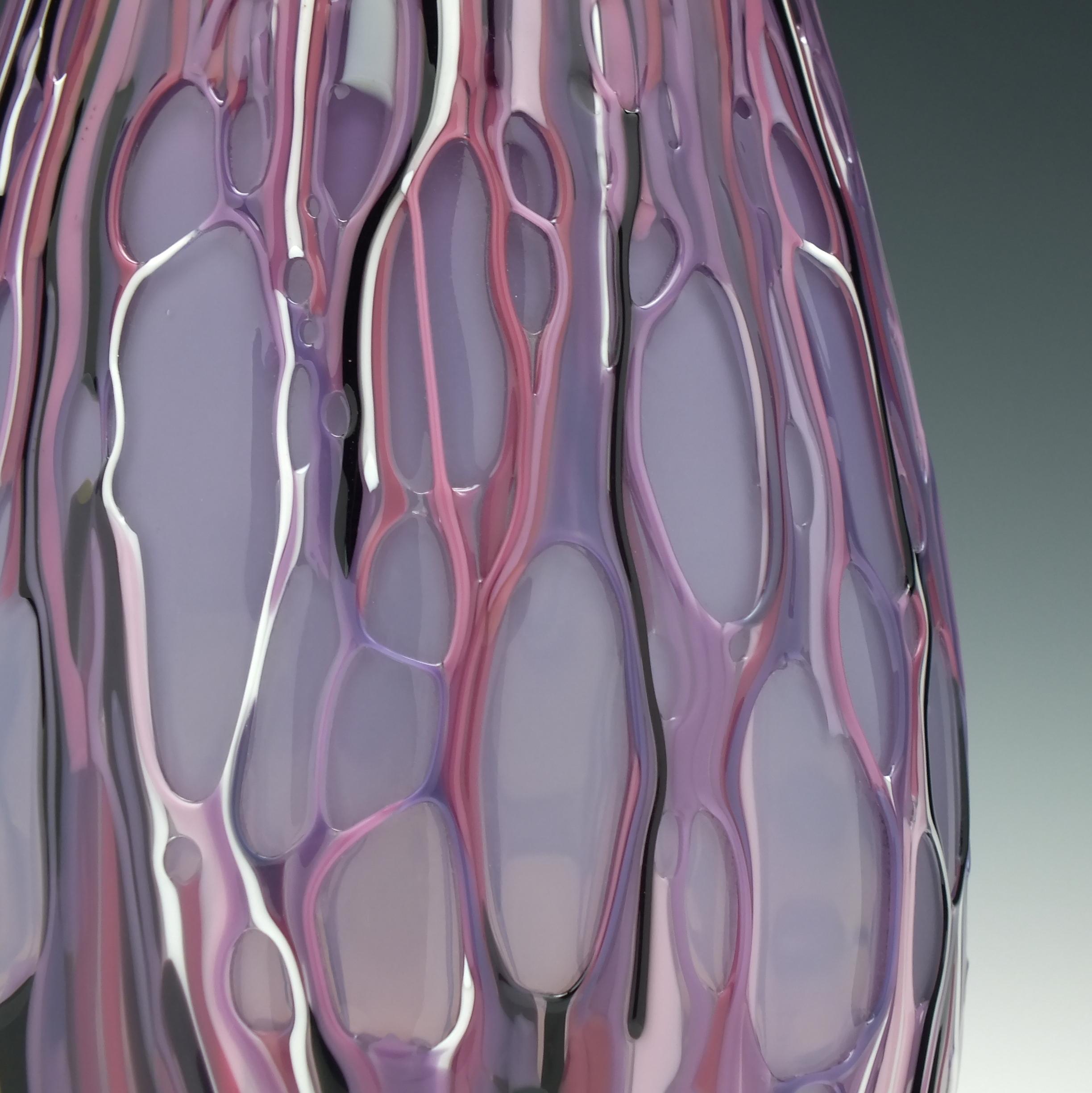 Unique Original Amethyst Mike Hunter 'Melted' Vase In New Condition For Sale In Whitburn, GB