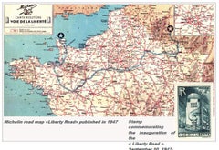 Unique Original D-Day Monument of the Liberty Highway in Normandy