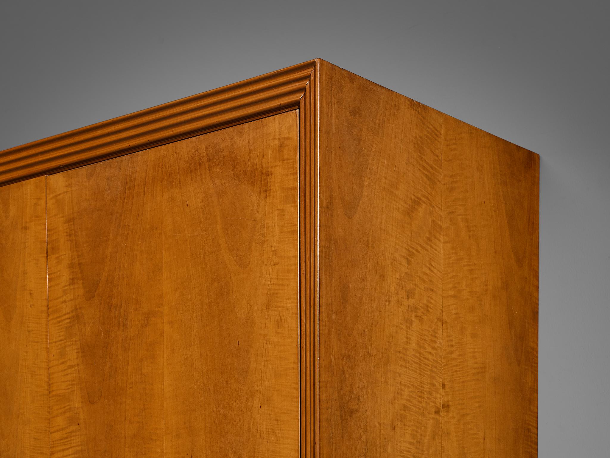 Unique Osvaldo Borsani Highboard in Cherry with Flora and Fauna Motifs 5