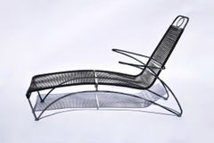 Unique Outdoor Lounge Chairs in Steel & PVC Cording, USA 1989