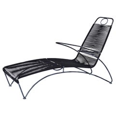 Unique Outdoor Lounge Chairs in Steel & PVC Cording, USA 1989