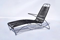 Unique Outdoor Lounge Chairs in Steel & PVC Cording, USA 1989