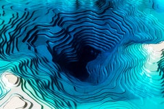 Modern Abyss Coffee Table in Birch Wood & Glass