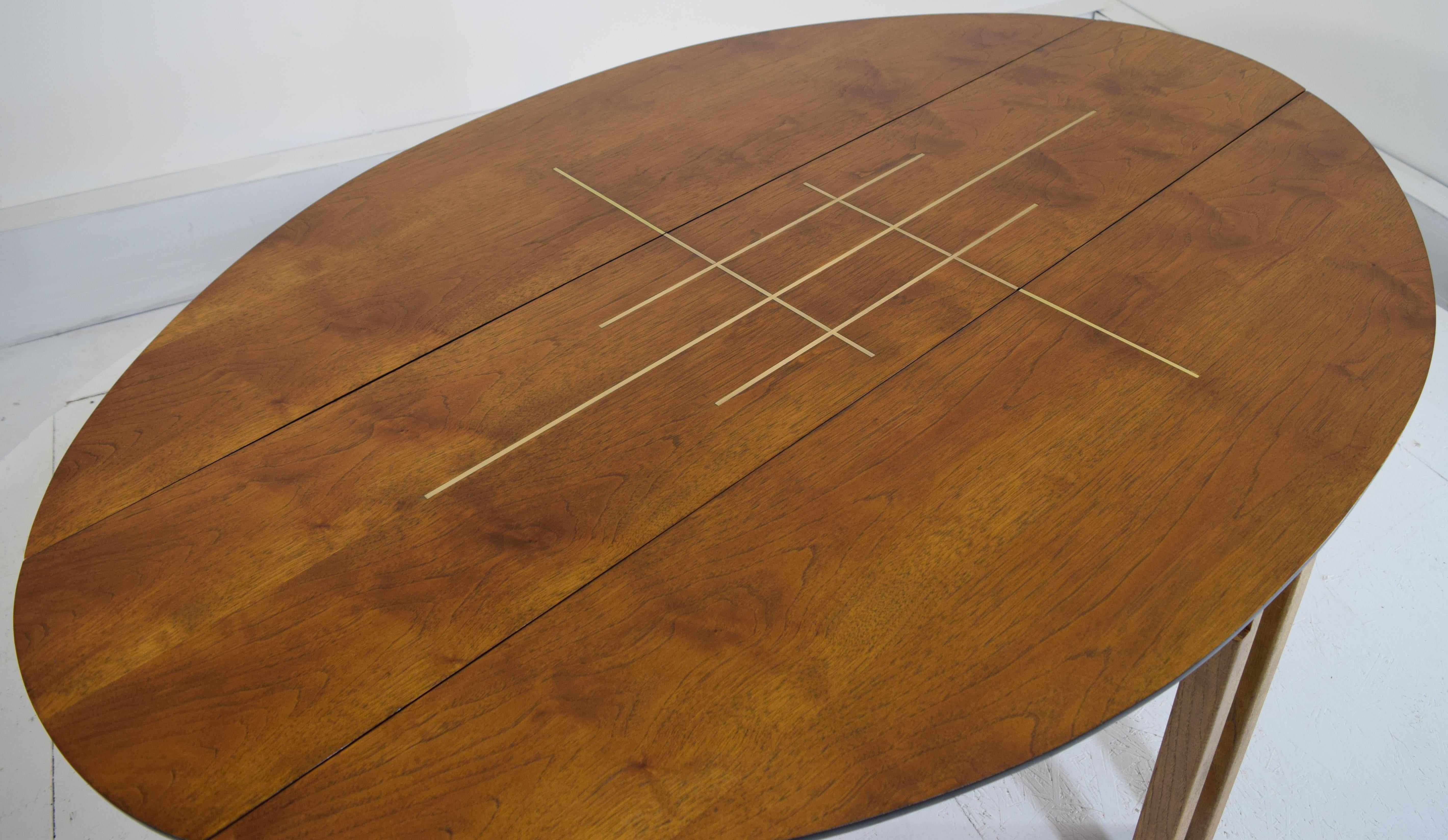drop leaf oval dining table