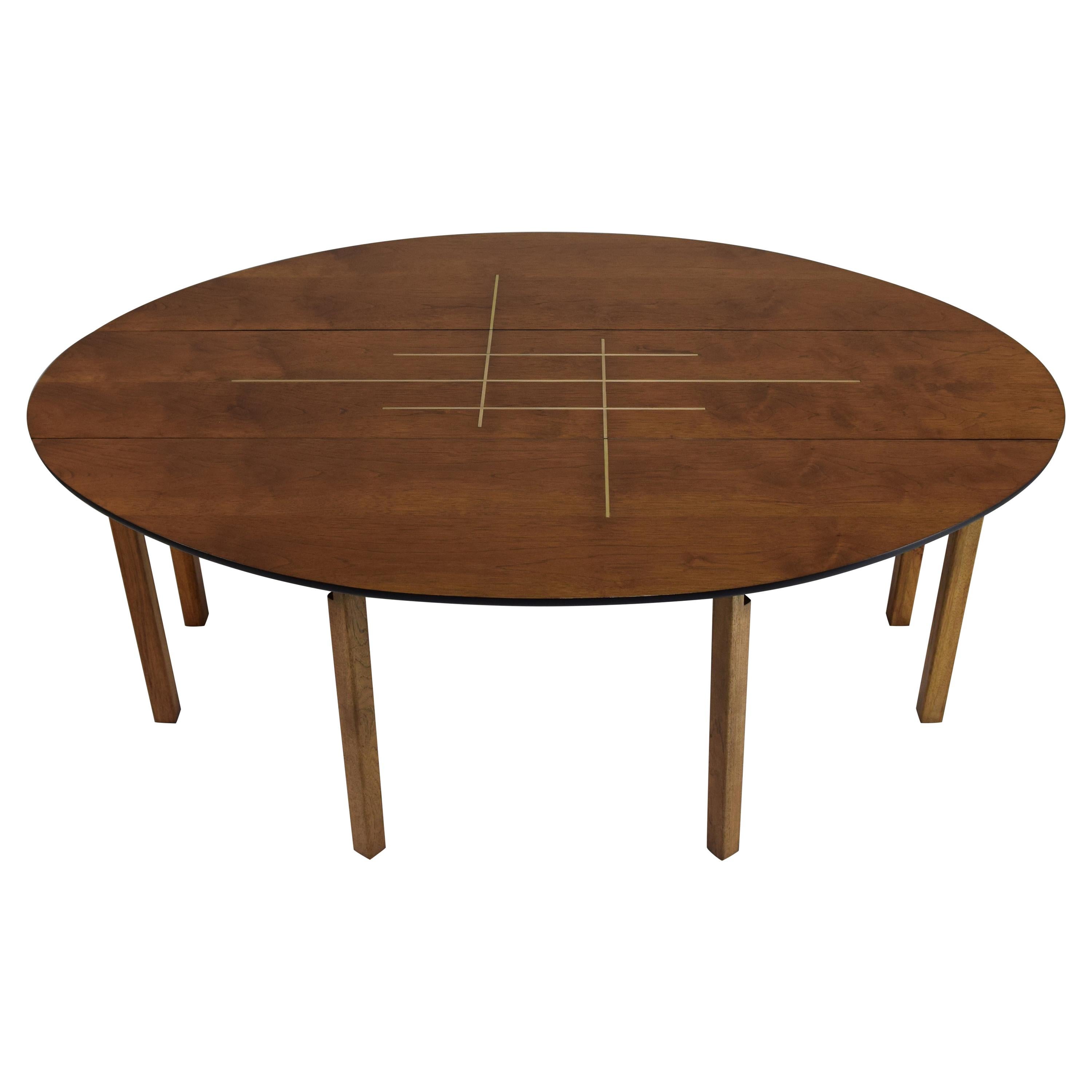 Unique Oval Drop Leaf Dining Table