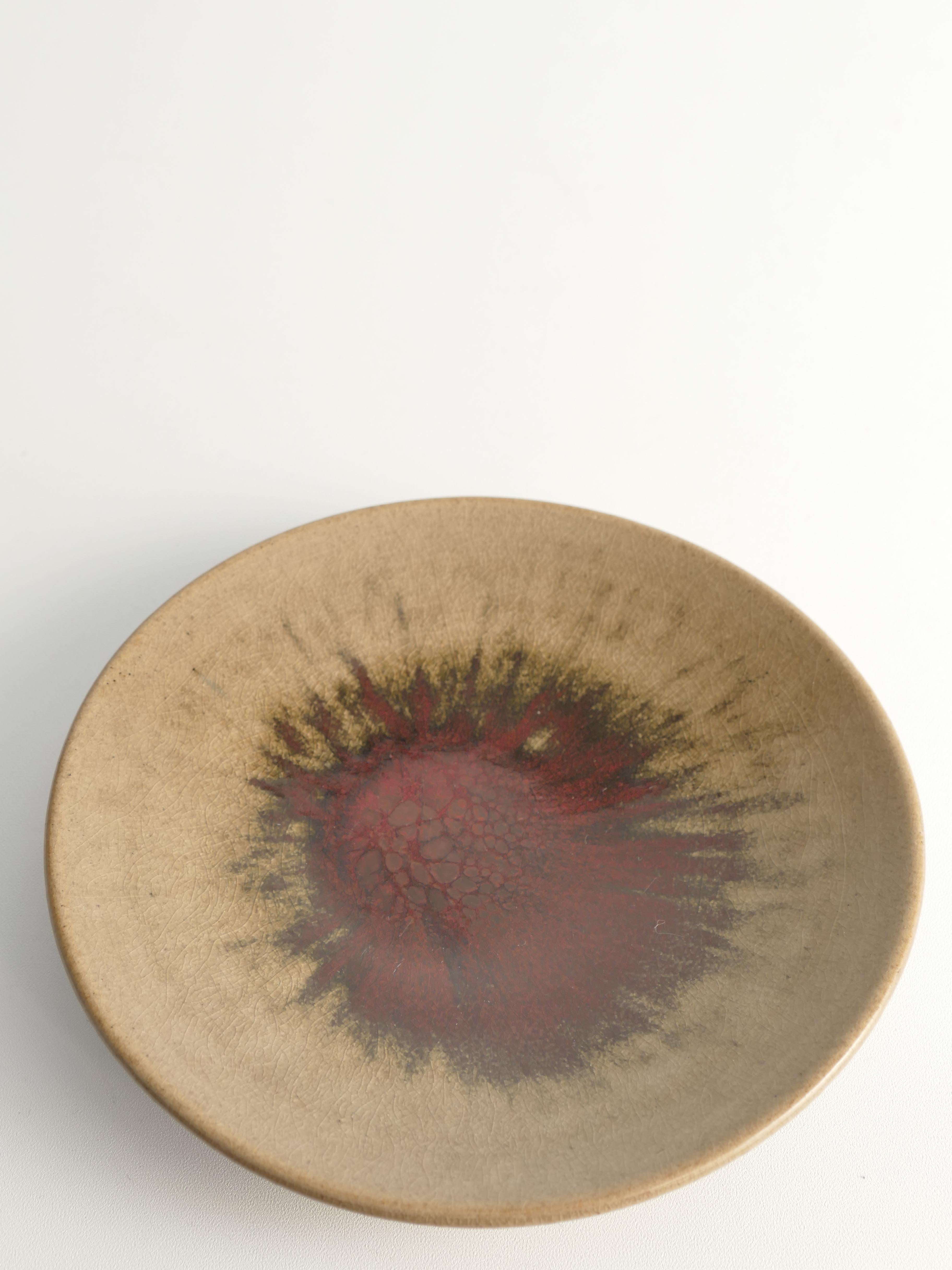 Unique Oxblood Glazed Stoneware Pieces, By Henning Nilsson, Set of 3 (Pièces uniques en grès émaillé sang de boeuf, par Henning Nilsson) en vente 3