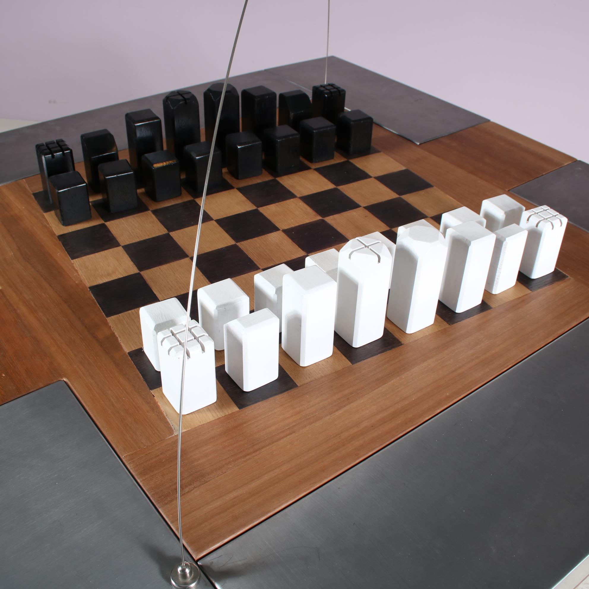 Unique “Pacifico” Chess Table by Studio A.R.D.I.T.I., Italy 1973 For Sale 5