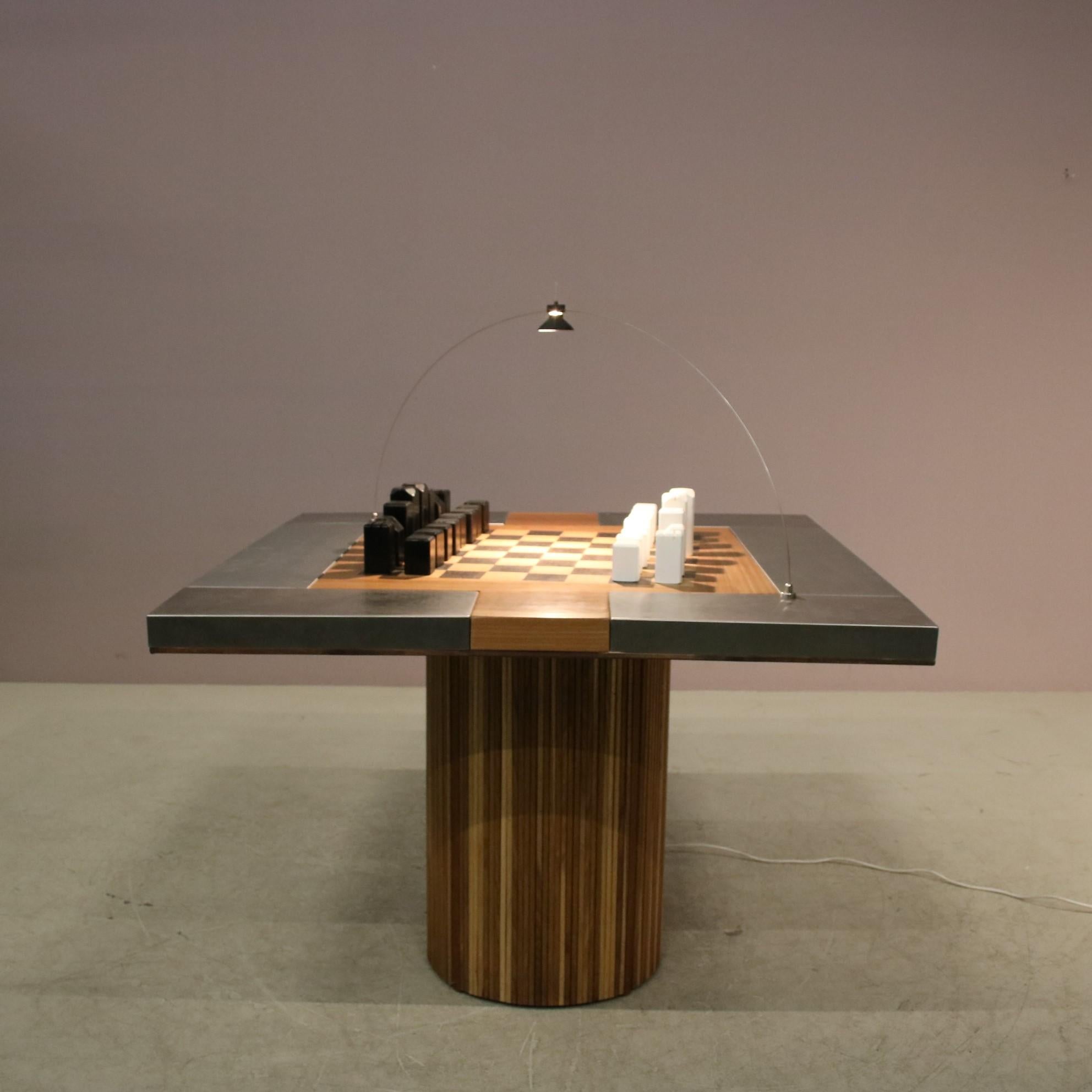 Metal Unique “Pacifico” Chess Table by Studio A.R.D.I.T.I., Italy 1973 For Sale