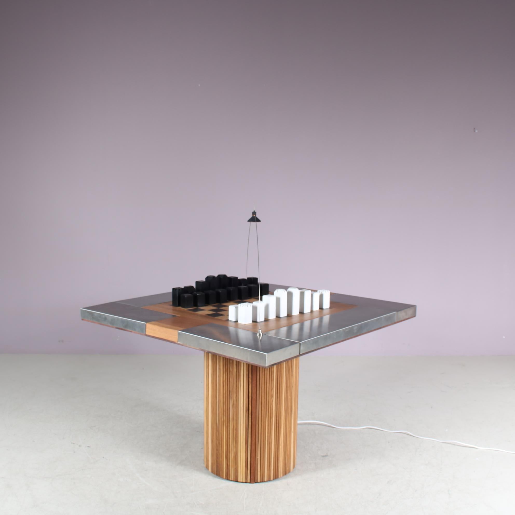 Unique “Pacifico” Chess Table by Studio A.R.D.I.T.I., Italy 1973 For Sale 1