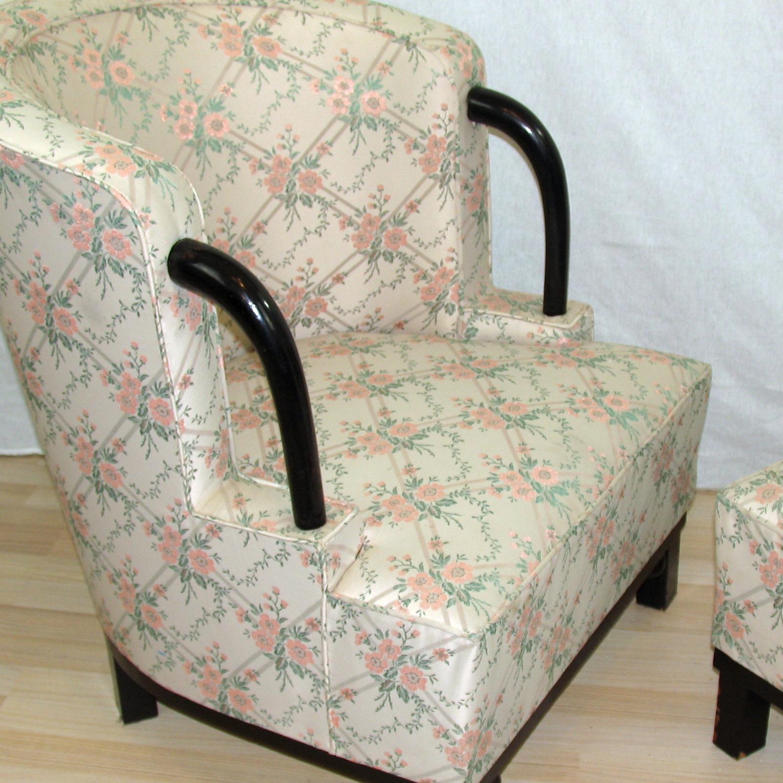 Unique Pair of Art Deco Armchairs by Hubert Martin et Ploquin, France, 1930s For Sale 4