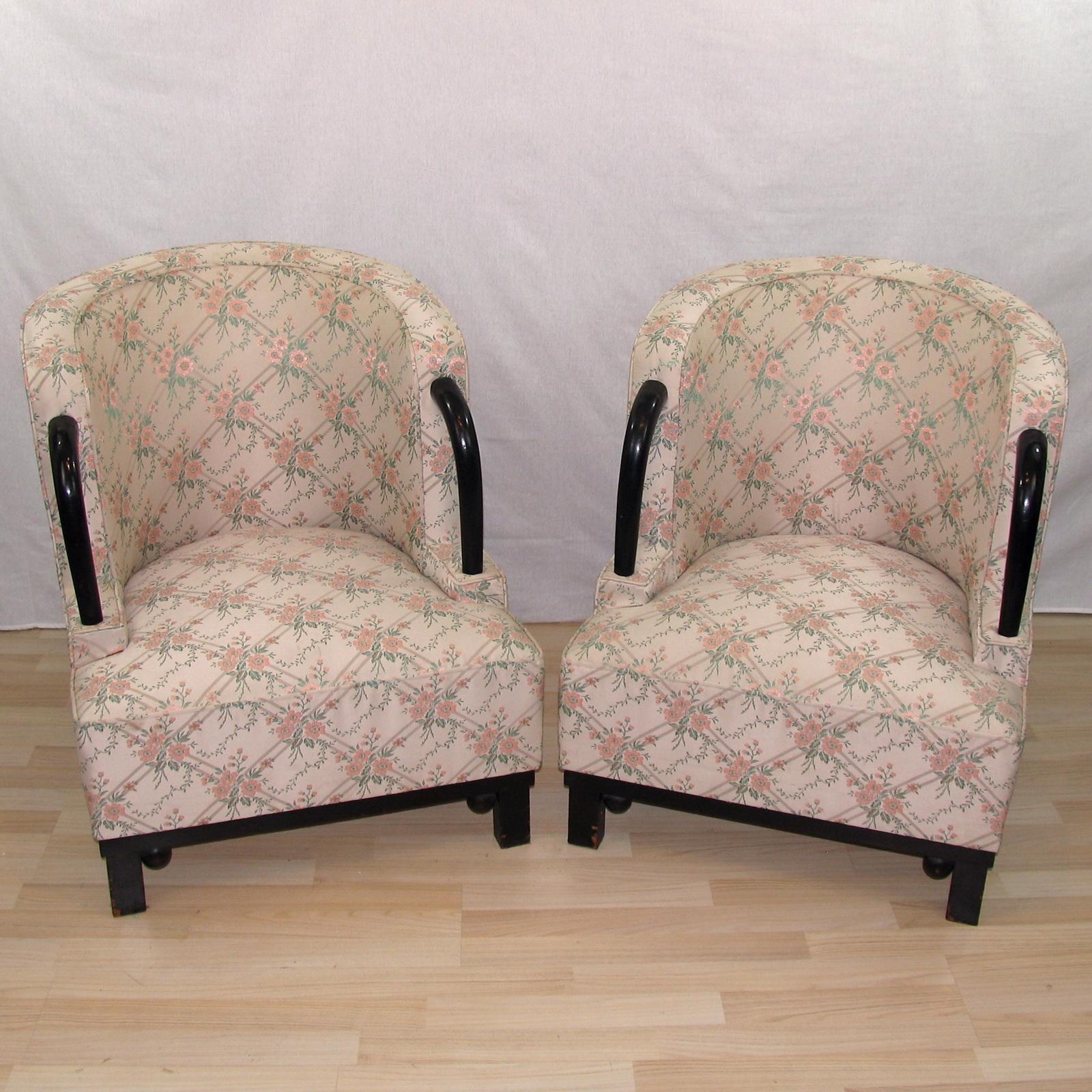 Paire unique de fauteuils Art Déco par Hubert Martin et Ploquin, France, années 1930 en vente 3
