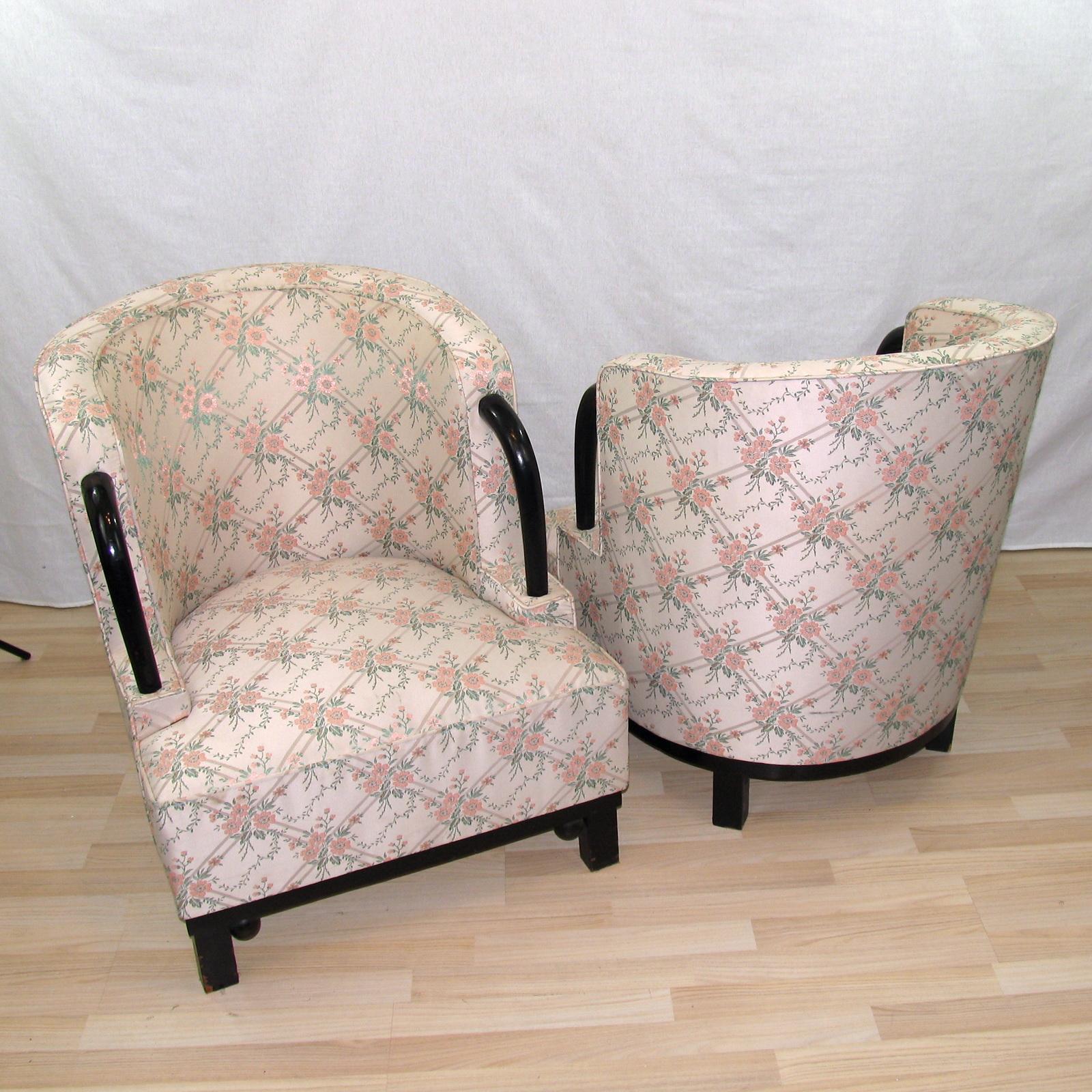 Paire unique de fauteuils Art Déco par Hubert Martin et Ploquin, France, années 1930 en vente 4