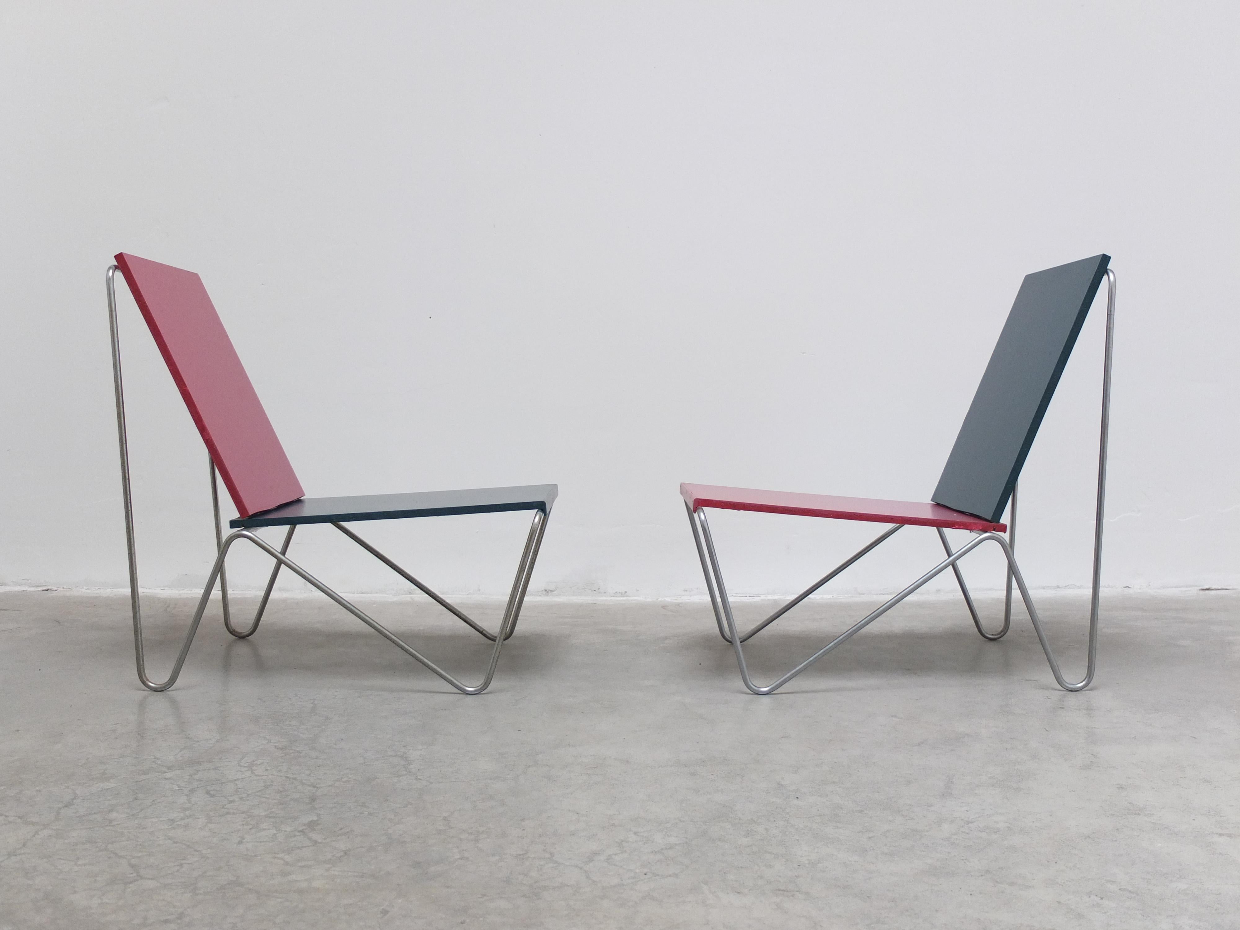 Unique Pair of 'Bachelor' Chairs by Verner Panton for Fritz Hansen, 1971 For Sale 7