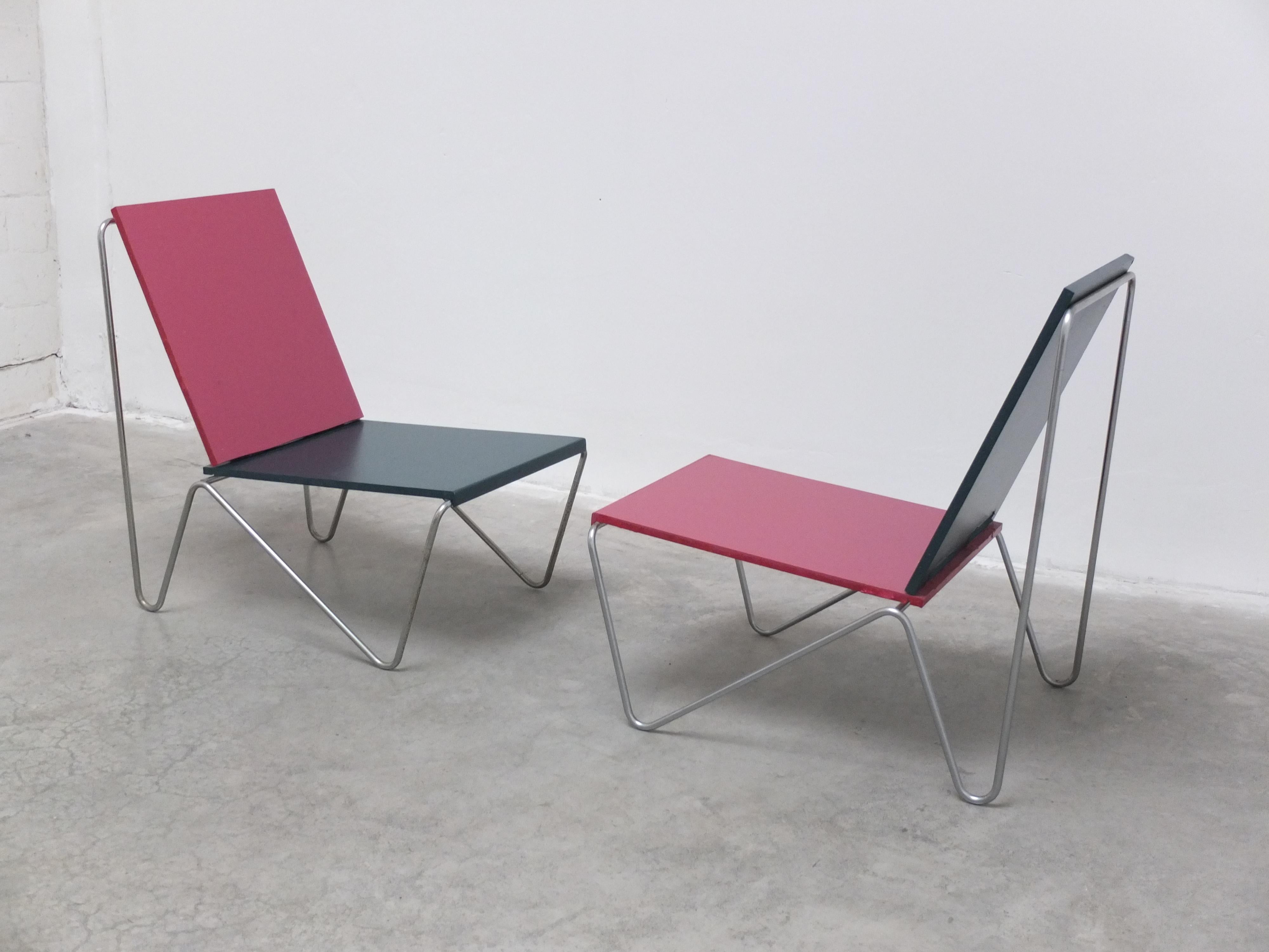 Unique Pair of 'Bachelor' Chairs by Verner Panton for Fritz Hansen, 1971 For Sale 8
