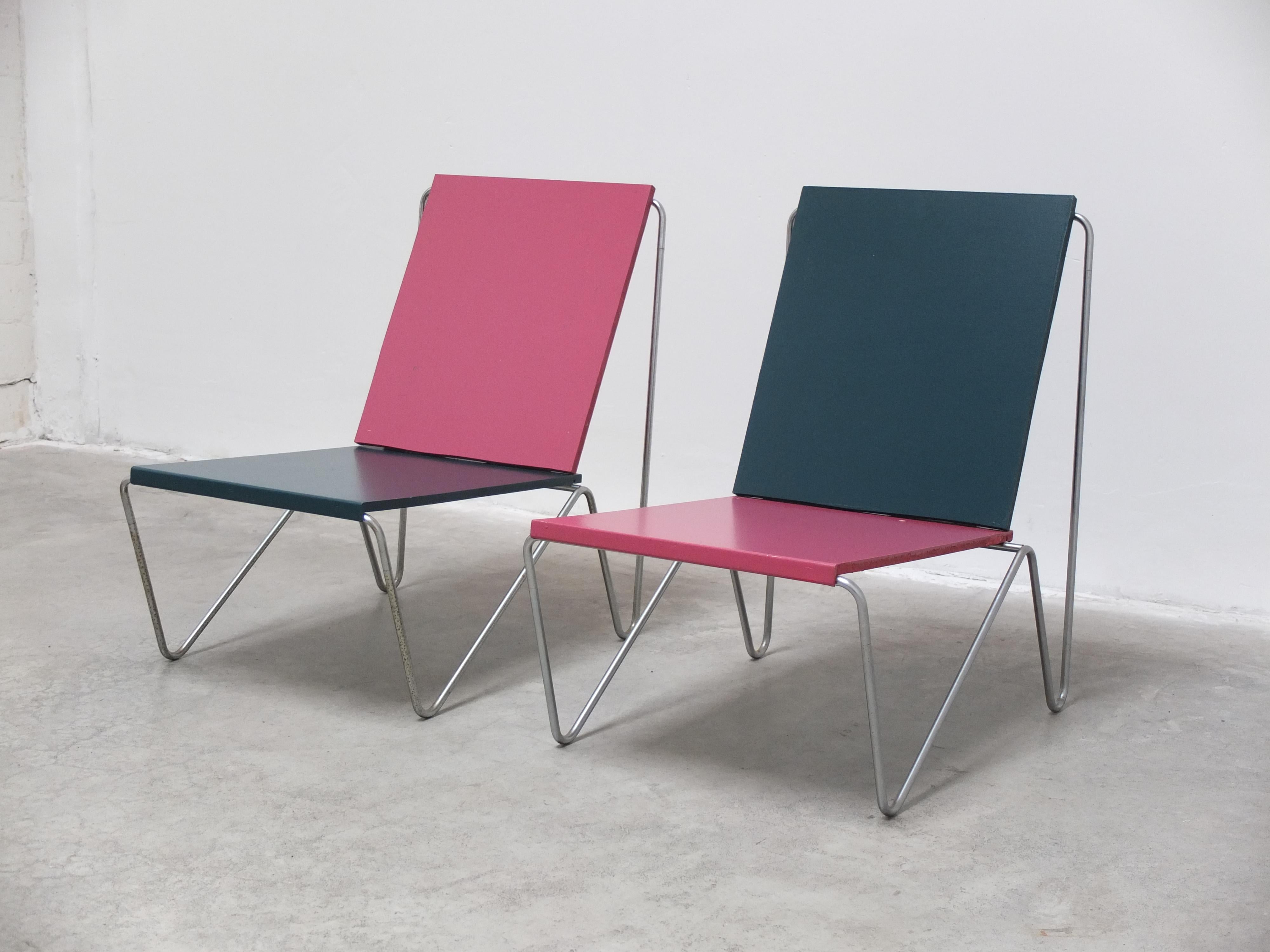 Danish Unique Pair of 'Bachelor' Chairs by Verner Panton for Fritz Hansen, 1971 For Sale