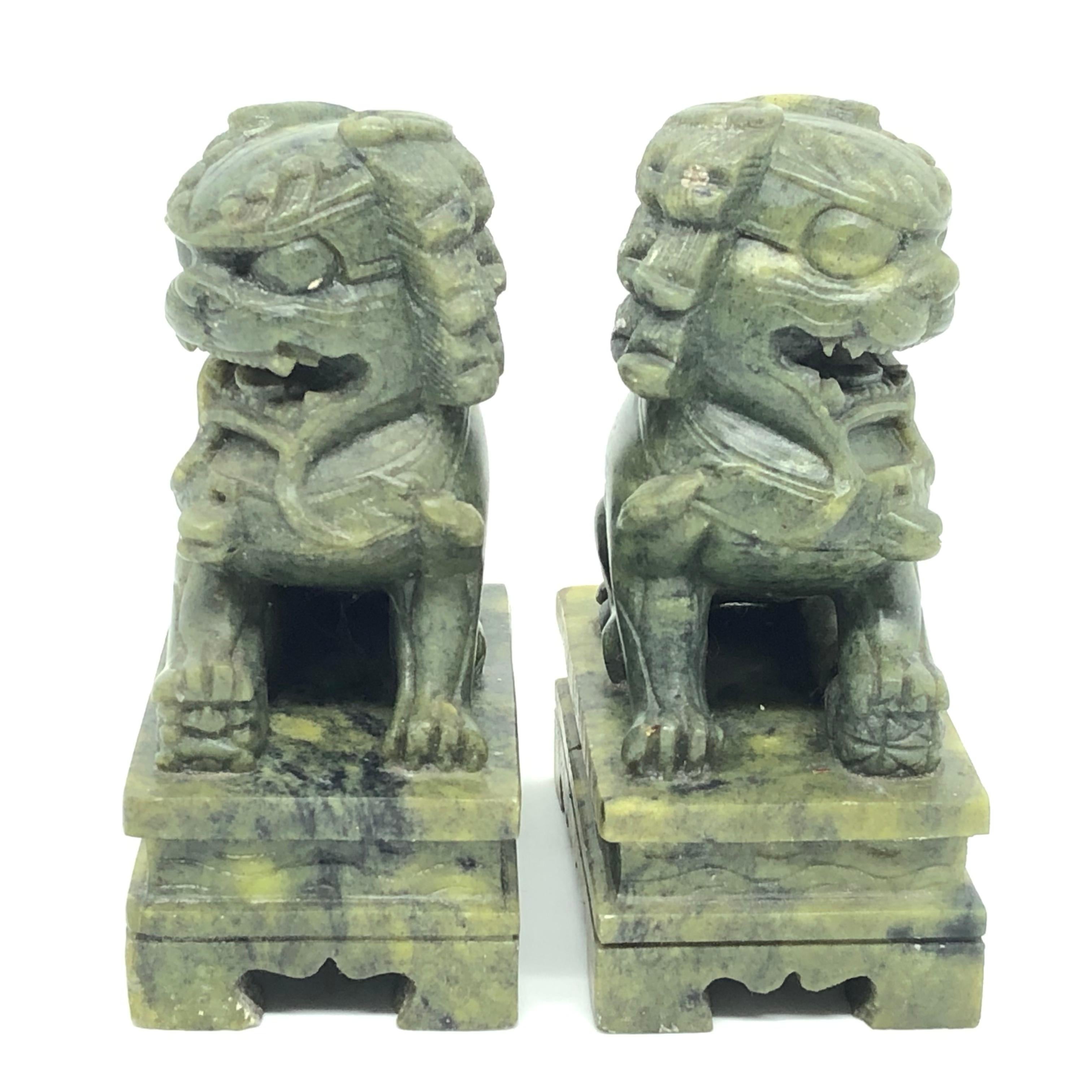 marble foo dogs