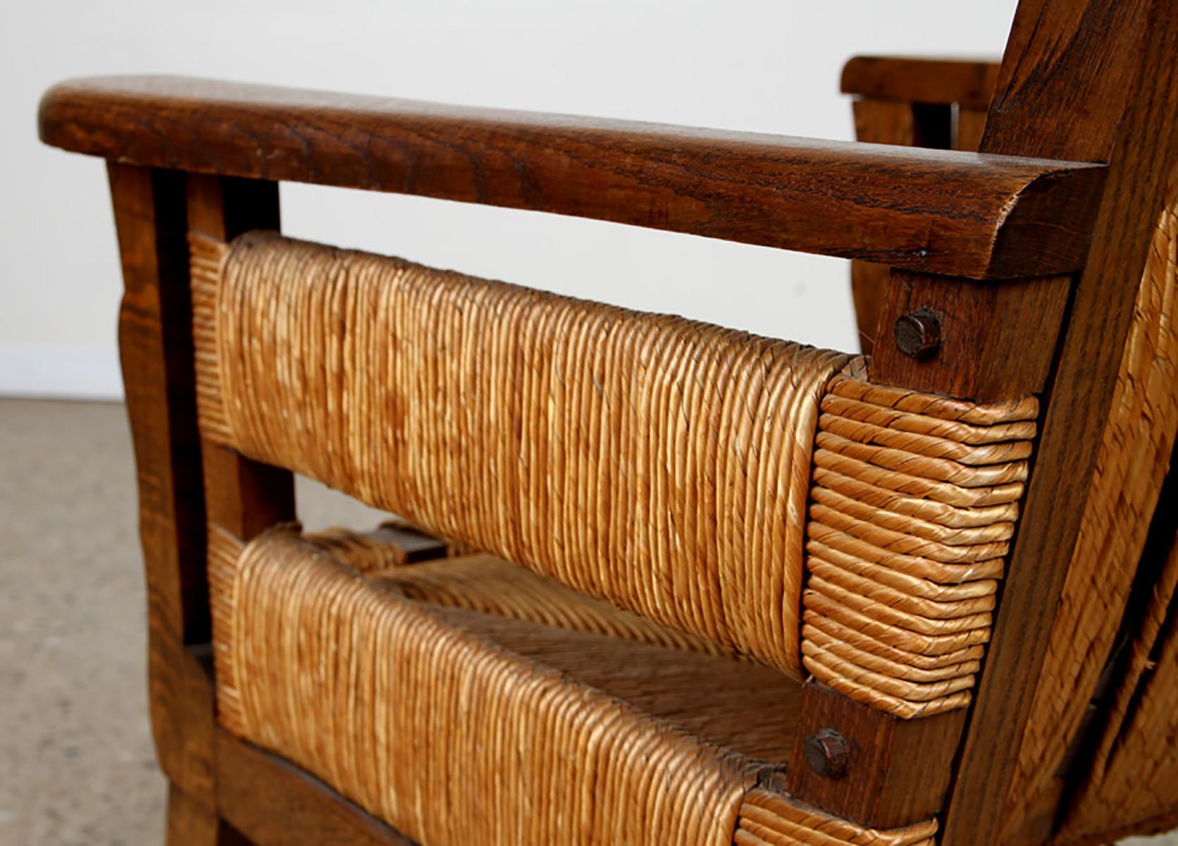 Paire de chaises longues Gabriel en Oak brossé à la main, faites sur mesure Neuf - En vente à New York, NY