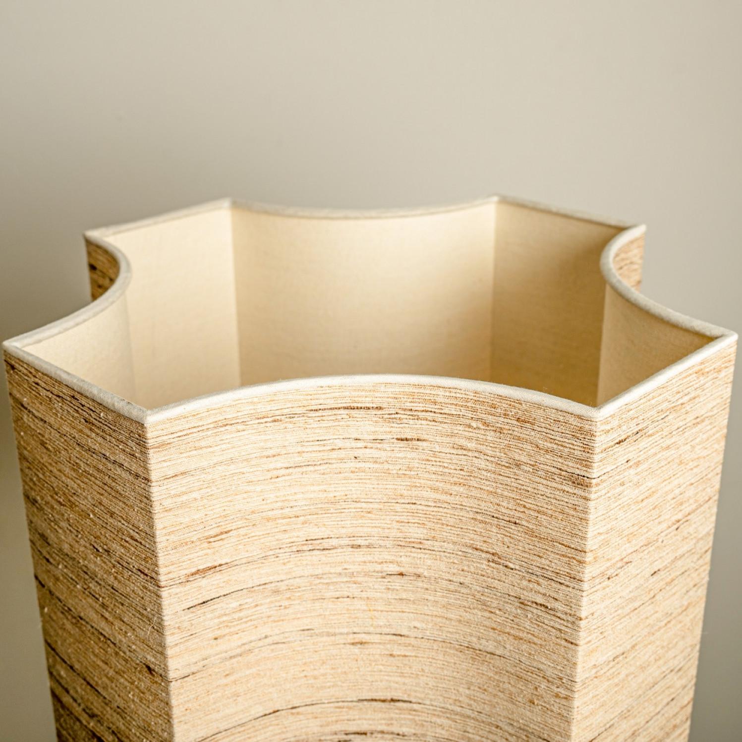 Paire unique de grandes lampes de bureau en céramique, fabriquées par Hanne Salamon, 1970 en vente 2
