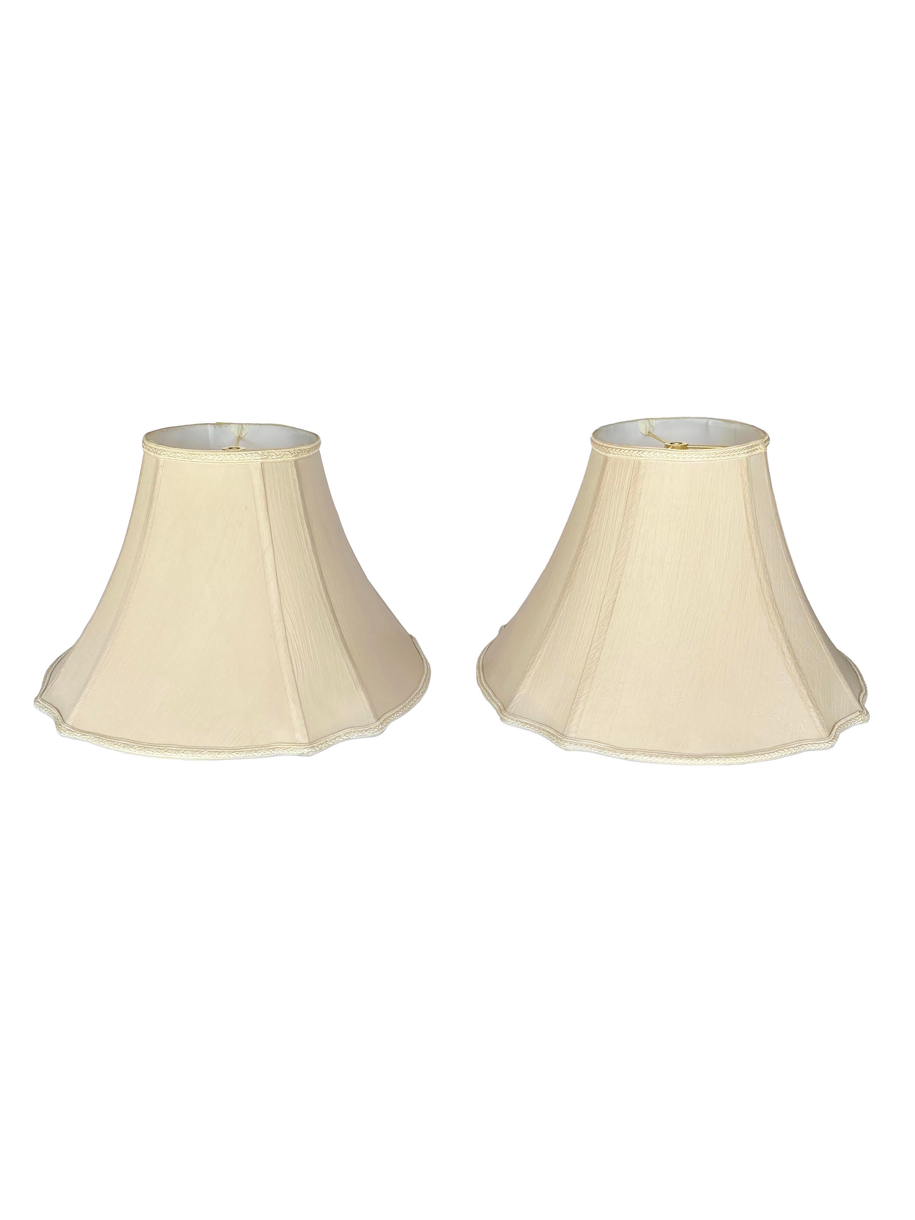 Unique Pair of Metal and Glass Tray Table Floor Lamps For Sale 6