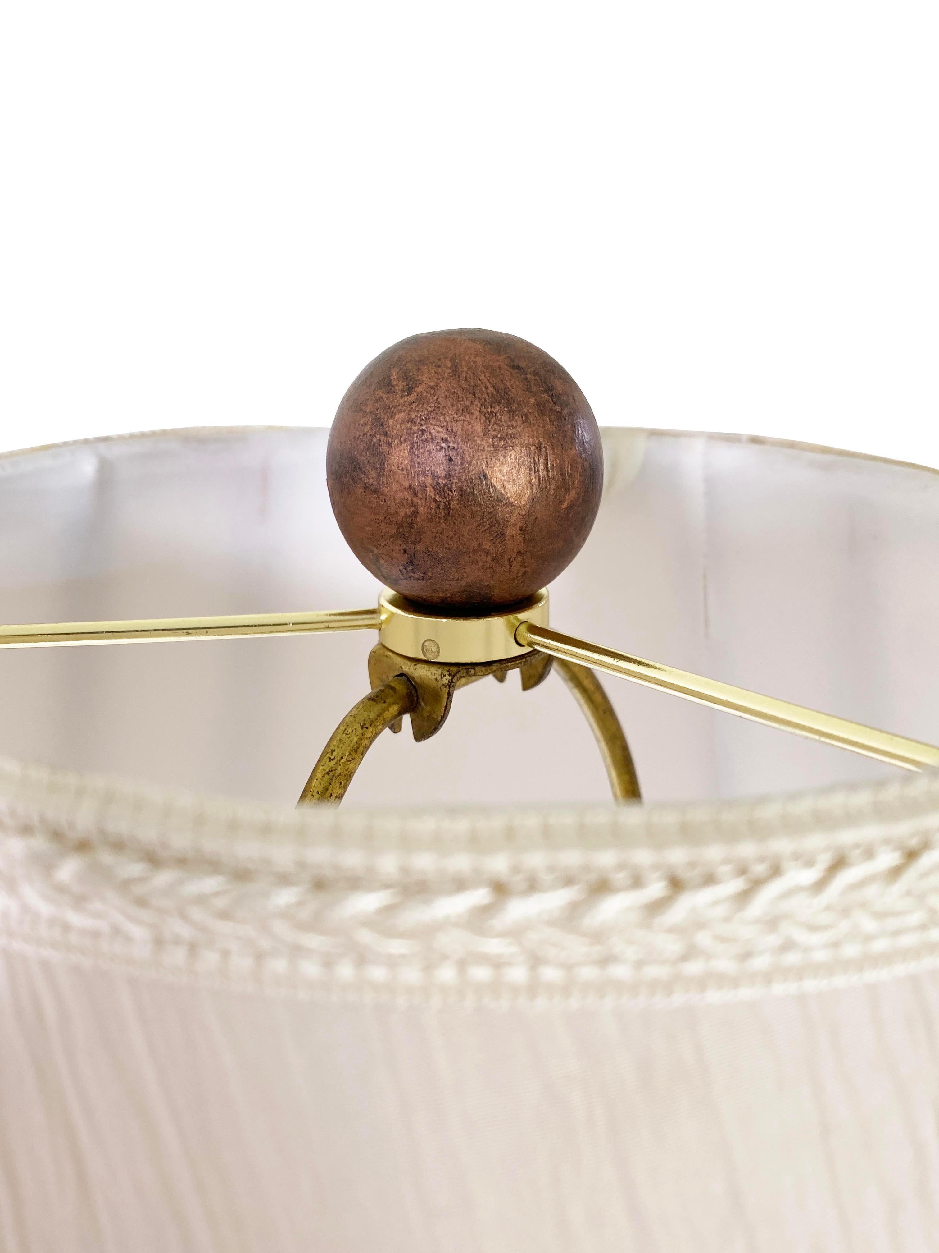 Unique Pair of Metal and Glass Tray Table Floor Lamps For Sale 3
