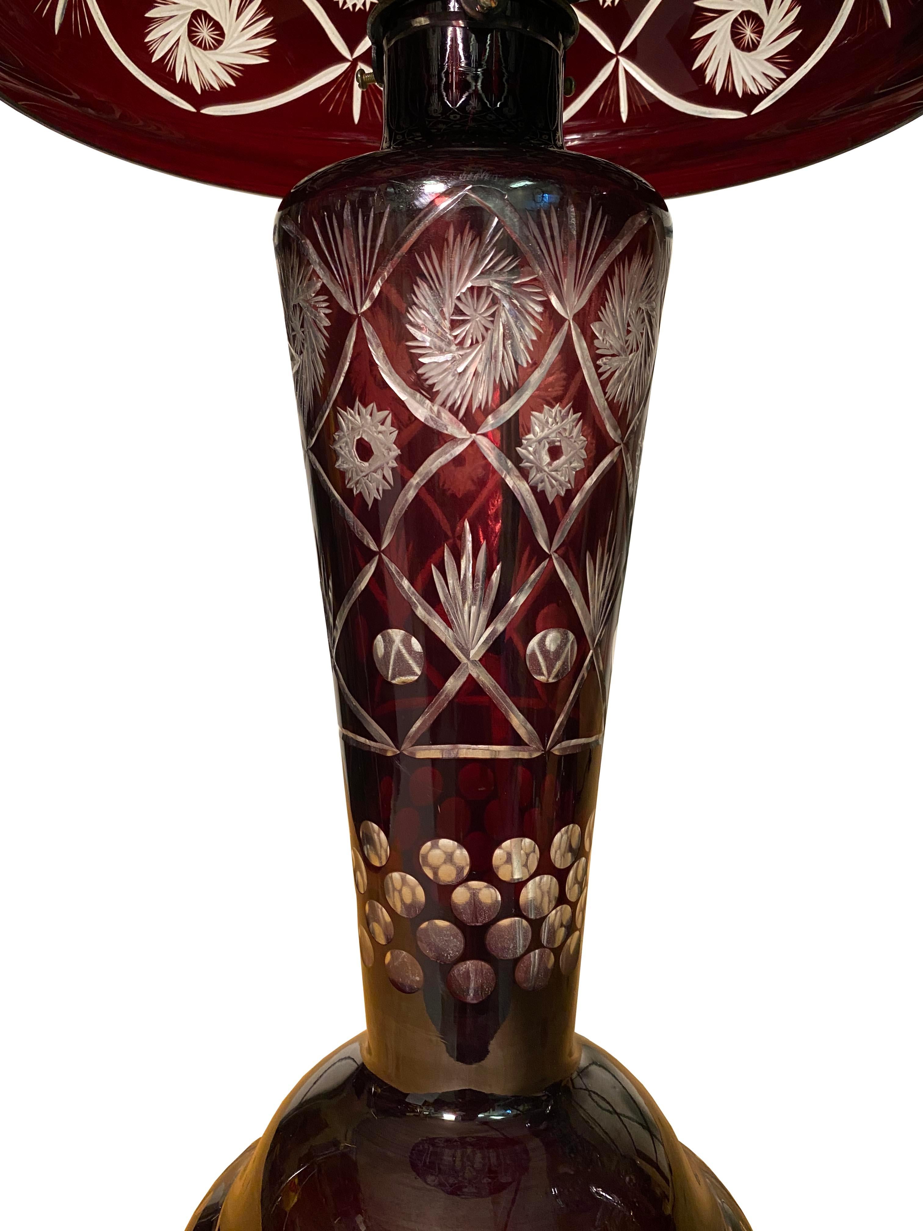Coppia di lampade in vetro a forma di fungo uniche nel loro genere In condizioni buone in vendita a Scottsdale, AZ