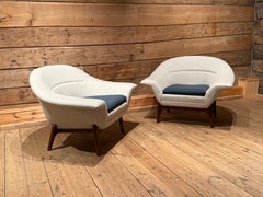 Pareja única de tumbonas noruegas de mediados de siglo, 1961