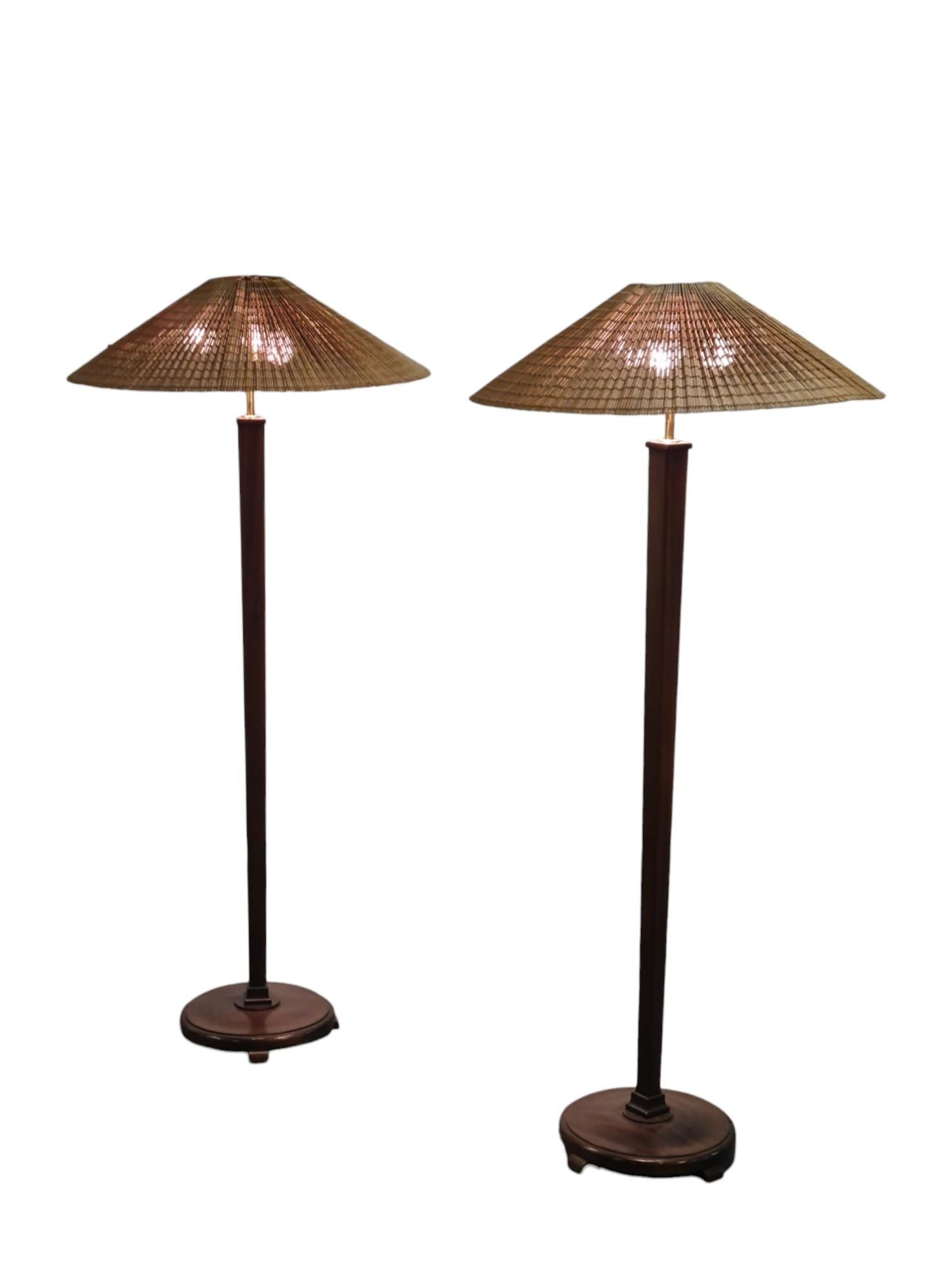 Einzigartiges Paar Stehlampen von Paavo Tynell / Paul Boman, Taito / Boman im Angebot 9
