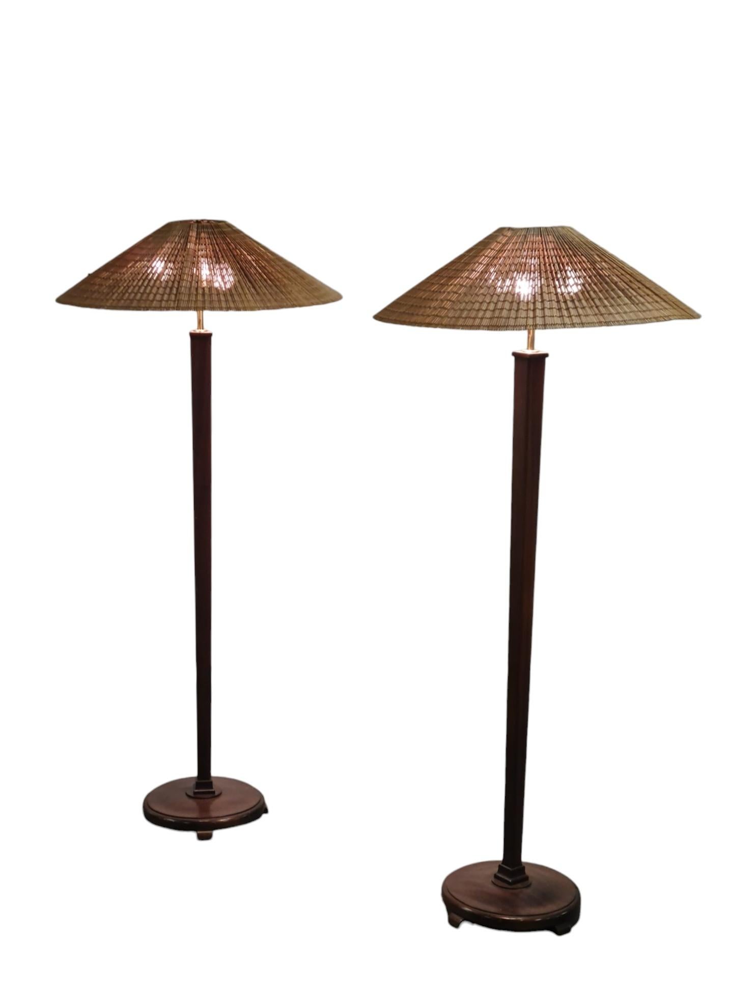 Unique pair of Paavo Tynell / Paul Boman floor lamps, Taito / Boman For Sale 10