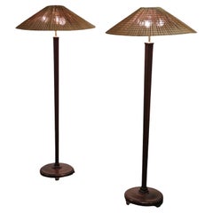 Unique pair of Paavo Tynell / Paul Boman floor lamps, Taito / Boman