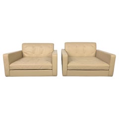 Used Unique Pair of Special-Order Poltrona Frau for Ferrari “Kennedee” Armchairs in