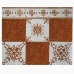 Unique Panel of antique Tiles, Hemiksem circa 1920, Belgium