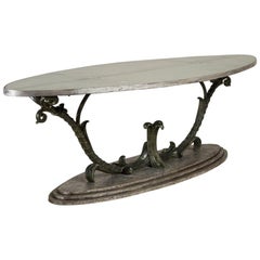centre table talisman patinated oval created iron cast unique rectangular french tables furniture center