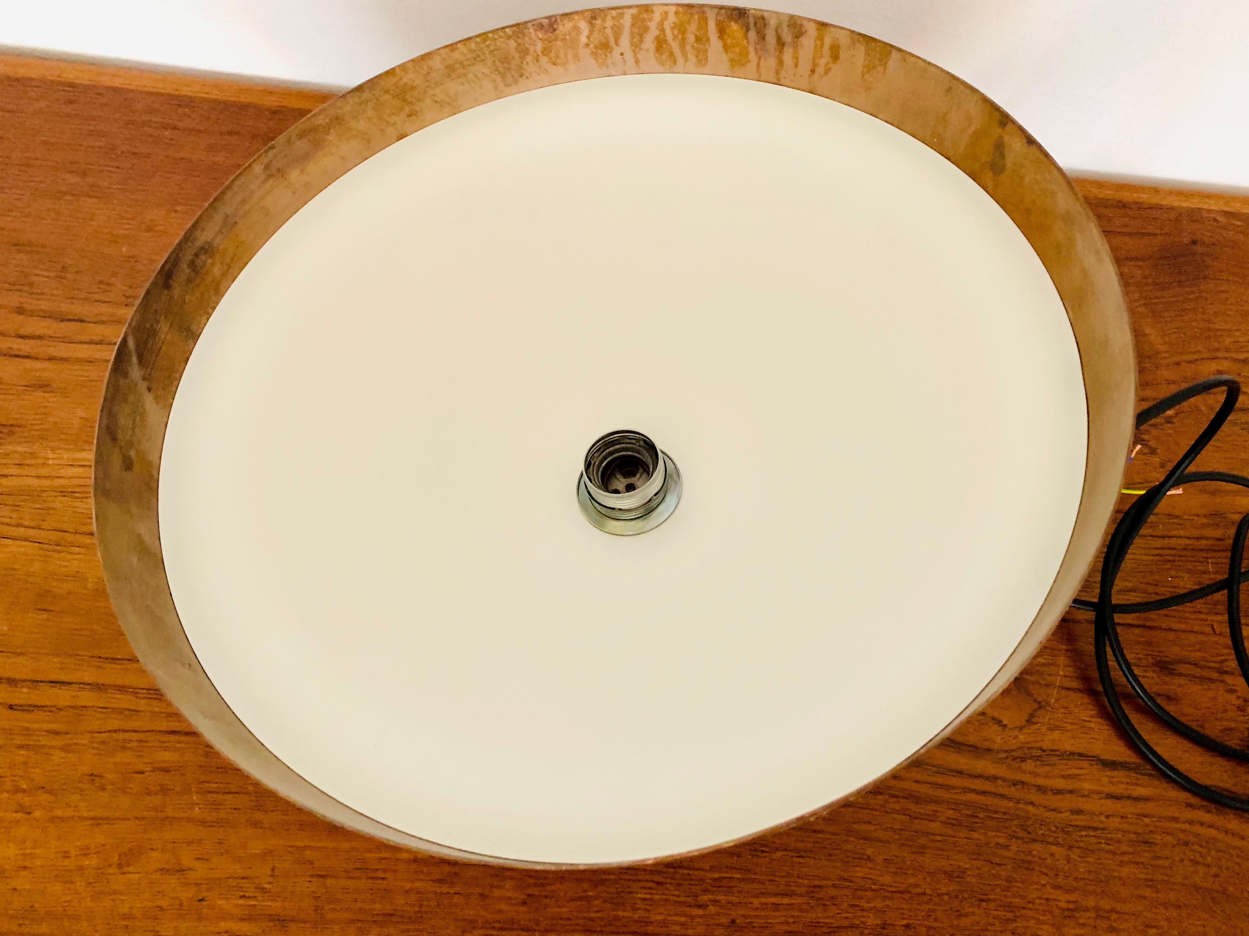 Lampe à dôme unique en cuivre patiné par Beisl en vente 8