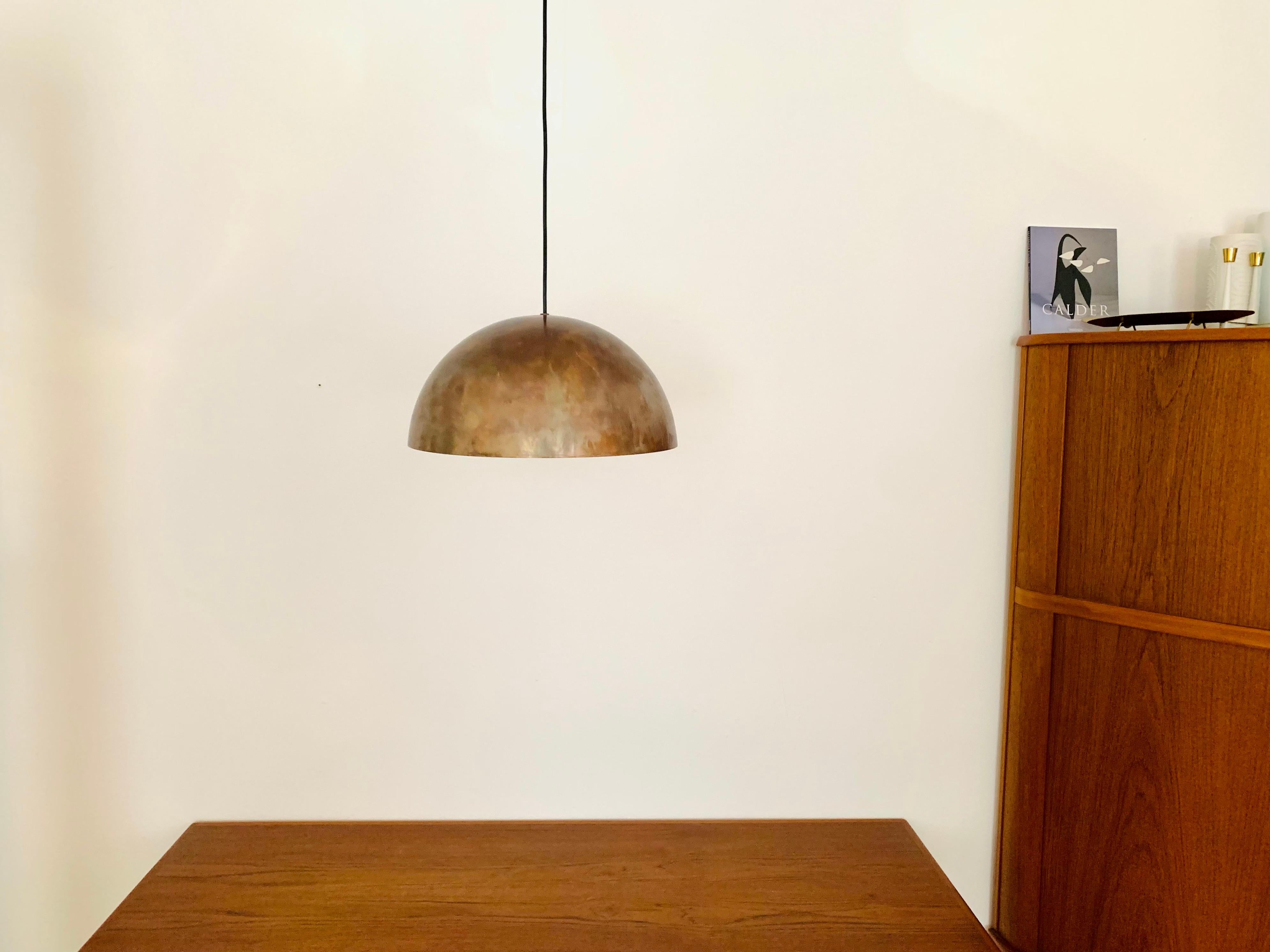 Métal Lampe à dôme unique en cuivre patiné par Beisl en vente