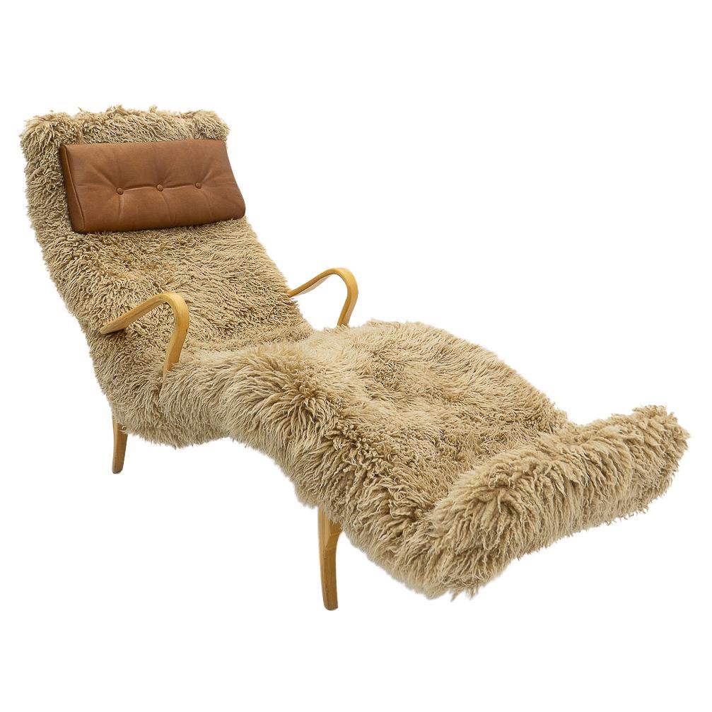 Unique Pernilla 3 Lounge Chair by Bruno Mathsson for Karl Mathsson, 1960s