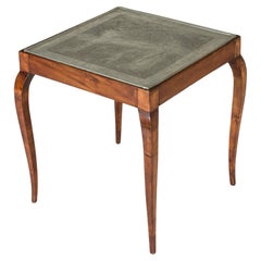 Table d'appoint unique en étain d'Anna Petrus, Suède, 1925