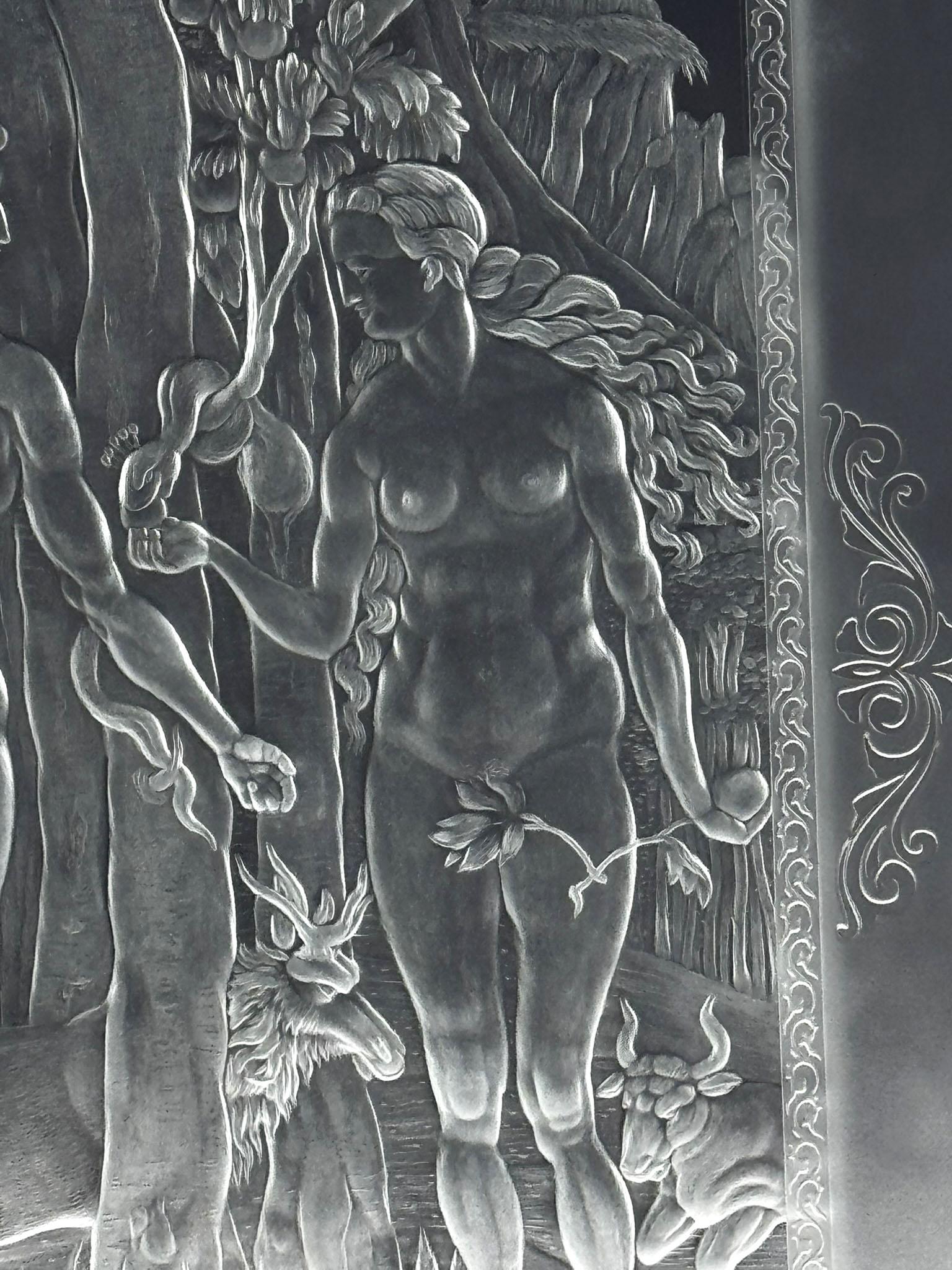 Unique Piece -  Incisione - Adams ed Eva - di Albrecht Dürer - 2025 in vendita 2